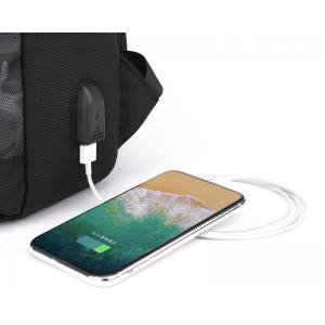 ARCTIC HUNTER τσάντα πλάτης B00352-BK με θήκη laptop, USB, μαύρη | Οικιακές & Προσωπικές Συσκευές | elabstore.gr