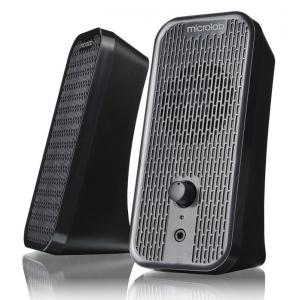MICROLAB ηχεία B55, 2.0ch, 4W RMS, 3.5mm, μαύρα | Συνοδευτικά PC | elabstore.gr