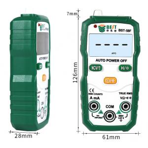 BEST ψηφιακό πολύμετρο BST-58F με NSV, DC/AC, current, auto power off | Εργαλεία | elabstore.gr