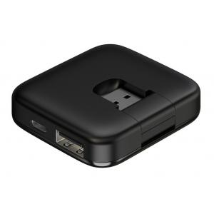 BASEUS USB hub CAHUB-CW01, 4x USB 2.0, 480mbps, μαύρο | Συνοδευτικά PC | elabstore.gr