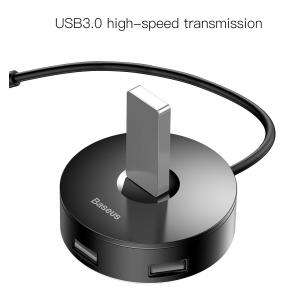 BASEUS USB hub CAHUB-U01, 1x USB 3.0, 3x USB 2.0, μαύρο | eLabstore.gr