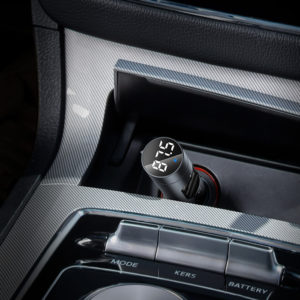 BASEUS FM transmitter και φορτιστής CCNLZ-0G, 3.1A, 2x USB, μαύρο | eLabstore.gr