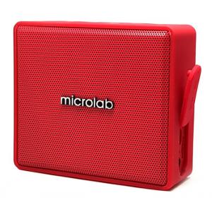 MICROLAB Φορητό ηχείο D15, bluetooth/3.5mm/SD Card, 3W RMS, κόκκινο | Εικόνα & Ήχος | elabstore.gr
