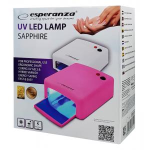 ESPERANZA UV LED φουρνάκι νυχιών Sapphire EBN001W, 36W, λευκό | Οικιακές & Προσωπικές Συσκευές | elabstore.gr