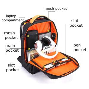 ARCTIC HUNTER τσάντα πλάτης GB00378-BK με θήκη laptop, αδιάβροχη, μαύρη | Οικιακές & Προσωπικές Συσκευές | elabstore.gr