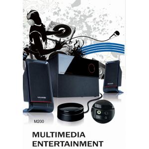 MICROLAB ηχεία M-200BT, 2.1ch, 16W & 2x 12W, bluetooth/3.5mm, μαύρα | Εικόνα & Ήχος | elabstore.gr
