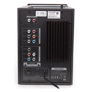 MICROLAB ηχεία M-700U, 2.1ch, 46W RMS, USB/SD/3.5mm/2RCA, μαύρα | Εικόνα & Ήχος | elabstore.gr