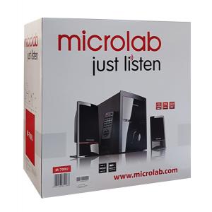 MICROLAB ηχεία M-700U, 2.1ch, 46W RMS, USB/SD/3.5mm/2RCA, μαύρα | eLabstore.gr
