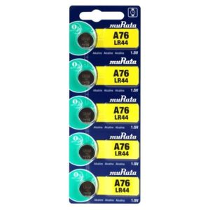 MURATA Αλκαλικές μπαταρίες ρολογιού LR44 MR-LR44, 1.5V, 5τμχ | Μπαταρίες | elabstore.gr