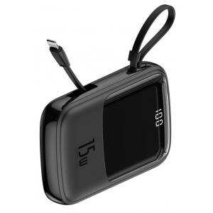 BASEUS power bank Qpow PPQD-B01 10000mAh, 4x output, 15W, οθόνη, μαύρο | Αξεσουάρ κινητών | elabstore.gr