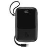BASEUS power bank Qpow PPQD-B01 10000mAh, 4x output, 15W, οθόνη, μαύρο | Αξεσουάρ κινητών | elabstore.gr