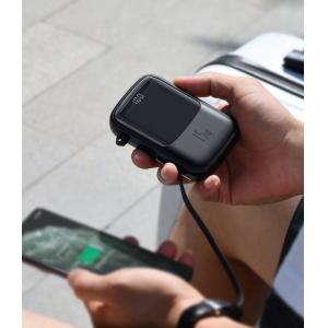 BASEUS power bank Qpow PPQD-B01 10000mAh, 4x output, 15W, οθόνη, μαύρο | Αξεσουάρ κινητών | elabstore.gr