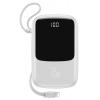BASEUS power bank Qpow PPQD-B02 10000mAh, 4x output, 3A, οθόνη, λευκό | Αξεσουάρ κινητών | elabstore.gr