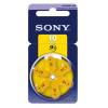 SONY μπαταρίες ακουστικών βαρηκοΐας PR10, mercury free, 1.4V, 6τμχ | Μπαταρίες | elabstore.gr