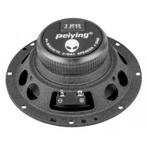 PEIYING Κιτ ηχείων αυτοκινήτου PY-BG620CT6, 120W, 2 δρόμων, 6.5", μαύρο | eLabstore.gr