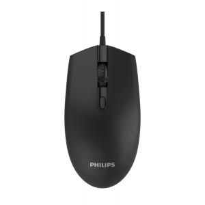 PHILIPS ενσύρματο ποντίκι SPK7204-ΒΚ, 1200DPI, USB, 4 πλήκτρα, μαύρο | Συνοδευτικά PC | elabstore.gr