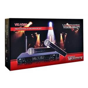 VOICE KRAFT Σετ 2 ασύρματα μικρόφωνα με βάση V-380, jack 6.3mm, μαύρα | eLabstore.gr VOICE KRAFT Σετ 2 ασύρματα μικρόφωνα με βάση V-380, jack 6.3mm, μαύρα | Εικόνα & Ήχος | elabstore.gr