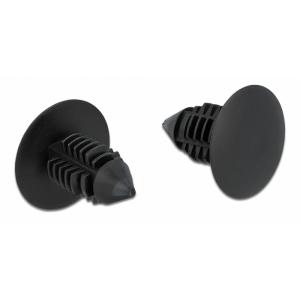 DELOCK Πλαστική τάπα 60187 για κάλυψη οπών, 15x14.5mm, μαύρη, 10τμχ | Εργαλεία | elabstore.gr