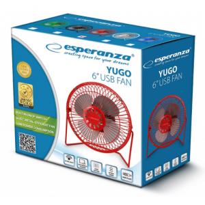 ESPERANZA Επιτραπέζιος ανεμιστήρας USB Yugo EA149R, 6", κόκκινο | eLabstore.gr ESPERANZA Επιτραπέζιος ανεμιστήρας USB Yugo EA149R, 6", κόκκινο | Οικιακές & Προσωπικές Συσκευές | elabstore.gr