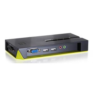 LEVELONE KVM switch KVM-0421, 4-port, USB, με υποστήριξη ήχου, Ver. 1 | Καλώδια | elabstore.gr