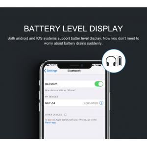 QCY bluetooth headset QCY-A3, BT V5.0, multipoint, μαύρο | Αξεσουάρ κινητών | elabstore.gr