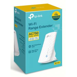 TP-LINK AC750 Wi-Fi Range Extender RE190, dual band, Ver. 4.0 | eLabstore.gr