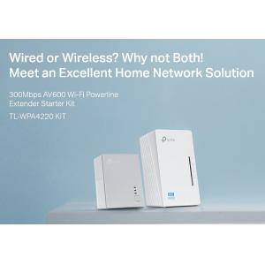 TP-LINK Wi-Fi AV600 Powerline Extender Kit TL-WPA4220, 300Mbps, Ver. 4.0 | Δικτυακά | elabstore.gr