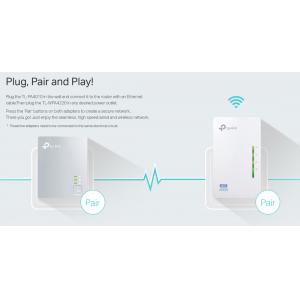 TP-LINK Wi-Fi AV600 Powerline Extender Kit TL-WPA4220, 300Mbps, Ver. 4.0 | eLabstore.gr