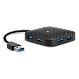 TP-LINK USB hub UH400 USB 3.0, 4x USB 3.0, Ver. 3.0, μαύρο | Συνοδευτικά PC | elabstore.gr