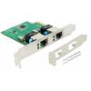 DELOCK PCI Express Card σε 2x Gigabit LAN 89999, έως 1000 Mbps | Δικτυακά | elabstore.gr