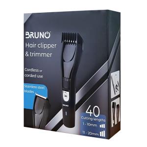 BRUNO Κουρευτική μηχανή BRN-0022, 40 μήκη κοπής, μαύρη | eLabstore.gr BRUNO Κουρευτική μηχανή BRN-0022, 40 μήκη κοπής, μαύρη | Οικιακές & Προσωπικές Συσκευές | elabstore.gr