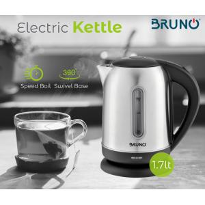 BRUNO Ηλεκτρικός βραστήρας BRN-0029, 2200W, 1.7t, βάση 360° | eLabstore.gr BRUNO Ηλεκτρικός βραστήρας BRN-0029, 2200W, 1.7lt, βάση 360° | Οικιακές & Προσωπικές Συσκευές | elabstore.gr