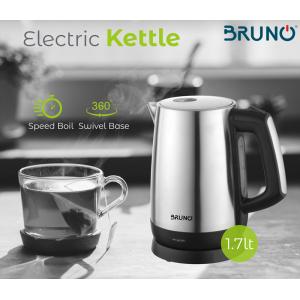 BRUNO Ηλεκτρικός βραστήρας BRN-0030, 2200W, 1.7t, βάση 360° | eLabstore.gr BRUNO Ηλεκτρικός βραστήρας BRN-0030, 2200W, 1.7lt, βάση 360° | Οικιακές & Προσωπικές Συσκευές | elabstore.gr