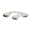 POWERTECH Splitter VGA 15pin HD  Male σε 2x Female, 0.2m, γκρι | Καλώδια | elabstore.gr