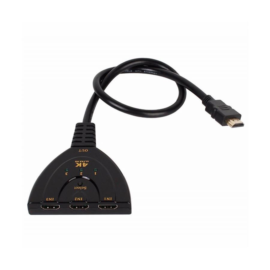 POWERTECH HDMI Switch 3x1 pigtail, 4K x 2K & 3D, 0.50m, Black | eLabstore.gr POWERTECH HDMI Switch 3x1 pigtail, 4K x 2K & 3D, 0.50m, Black | Καλώδια | elabstore.gr