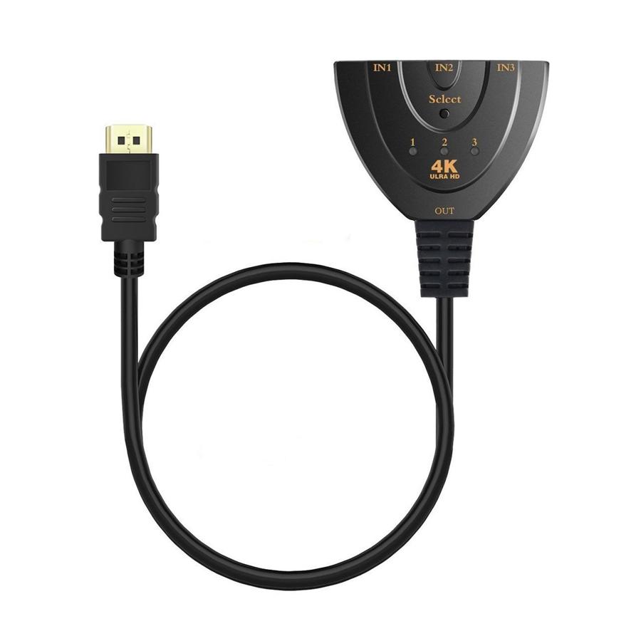 POWERTECH HDMI Switch 3x1 pigtail, 4K x 2K & 3D, 0.50m, Black | eLabstore.gr POWERTECH HDMI Switch 3x1 pigtail, 4K x 2K & 3D, 0.50m, Black | Καλώδια | elabstore.gr