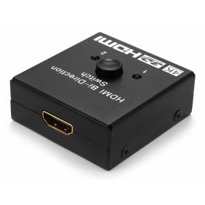 POWERTECH HDMI Bi-Directional switch 2 σε 1, 4K x 2K & 3D, μαύρο | Καλώδια | elabstore.gr