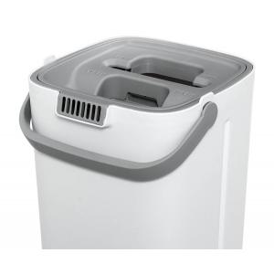 Σετ κουβάς & παρκετέζα με μικροϊνες CLN-0001, 22 x 21.5 x 38.5cm, λευκό | eLabstore.gr