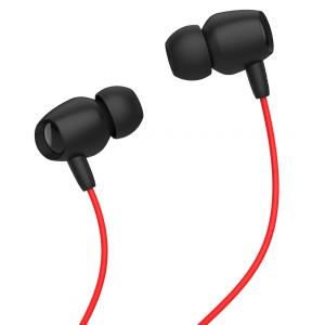 CELEBRAT Earphones Fly 1 με μικρόφωνο, 10mm, 3.5mm, 1.2m, κόκκινα | Αξεσουάρ κινητών | elabstore.gr
