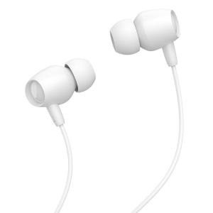CELEBRAT Earphones Fly 1 με μικρόφωνο, 10mm, 3.5mm, 1.2m, λευκά | Αξεσουάρ κινητών | elabstore.gr