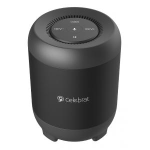 CELEBRAT Φορητό ηχείο Fly-3, TWS bluetooth/SD Card, 5W, 1200mAh, μαύρο | Εικόνα & Ήχος | elabstore.gr
