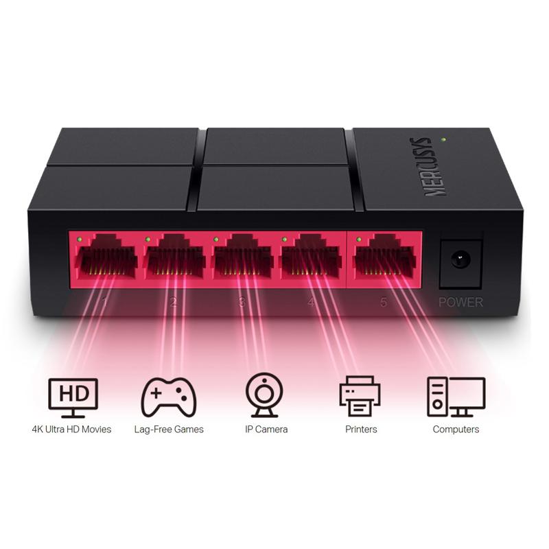 MERCUSYS Desktop Switch MS105G, 5x 10/100/1000 Mbps, Ver. 1 | eLabstore.gr MERCUSYS Desktop Switch MS105G, 5x 10/100/1000 Mbps, Ver. 1 - Image 6