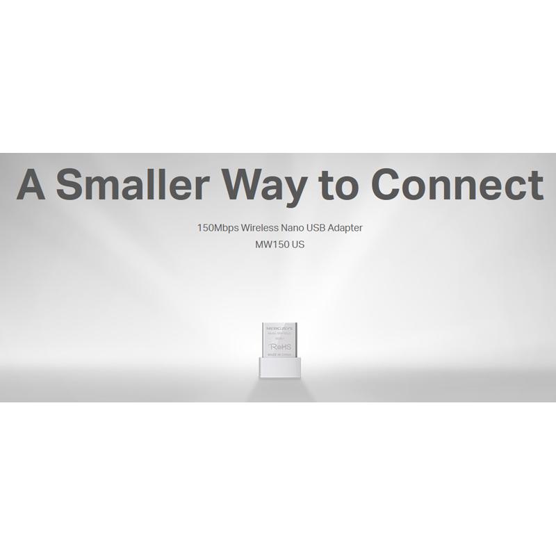 MERCUSYS Wireless Nano USB Adapter MW150US, 150Mbps, Ver. 2 | eLabstore.gr MERCUSYS Wireless Nano USB Adapter MW150US, 150Mbps, Ver. 2 | Δικτυακά | elabstore.gr