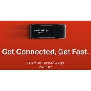 MERCUSYS Wireless Mini USB Adapter MW300UM, 300Mbps, Ver. 3 | Δικτυακά | elabstore.gr