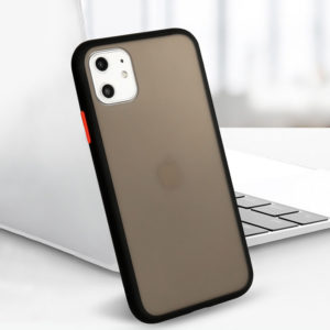 VENNUS Θήκη Color Button VNS-0007 για iPhone 11, μαύρη | Αξεσουάρ κινητών | elabstore.gr