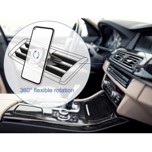 DELOCK 4 σε 1 finger ring, stand, 360° και βάση αεραγωγού 20675, ανθρακί | Αξεσουάρ κινητών | elabstore.gr