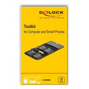 DELOCK σετ κατσαβιδιών για υπολογιστές και smartphones 64068, 25τμχ | Εργαλεία | elabstore.gr