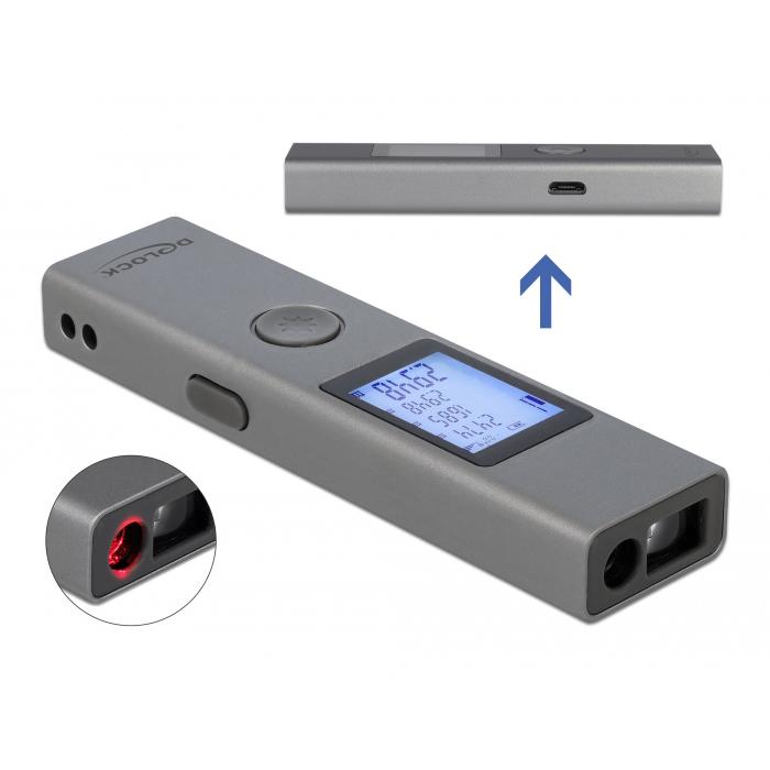DELOCK laser μετρητής απόστασης 64071 με οθόνη, m / in / ft, 3cm έως 40m | eLabstore.gr DELOCK laser μετρητής απόστασης 64071 με οθόνη, m / in / ft, 3cm έως 40m | Εργαλεία | elabstore.gr