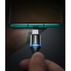 BASEUS καλώδιο USB Type-C CATGH-J01, LED, 3A 60W, PD2.0, 1m, μαύρο | eLabstore.gr BASEUS καλώδιο USB Type-C CATGH-J01, LED, 3A 60W, PD2.0, 1m, μαύρο | eLabstore.gr