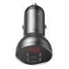 BASEUS φορτιστής αυτοκινήτου CCBX-0G, 2x USB, 4.8A 24W, μαύρο | Αξεσουάρ κινητών | elabstore.gr